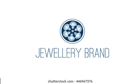 Jewellery vector logo template. Silversmith brand identity. 