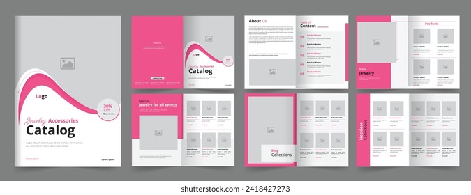 Jewelry and Accessories Catalog Brochure, product catalog brochure