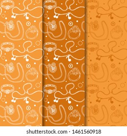 jewelry accessories seamless fashion pattern hand drawn