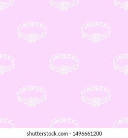 jewelry accessories seamless fashion pattern hand drawn pink