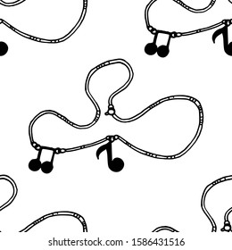 jewelry accessories seamless fashion pattern hand drawn