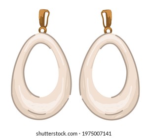 Jewelry and accessories for women, isolated luxurious bijouterie. Modern decoration for girls and ladies, shop assortment, fashionable design of adornment for stylish females. Vector in flat style
