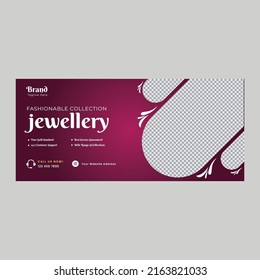 Jewelry Business Cover Banner design Template