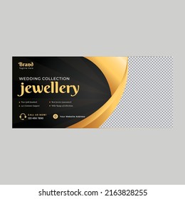 Jewelry Business Cover Banner Design Template	