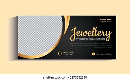 Jewelry Business Cover Banner Design Template