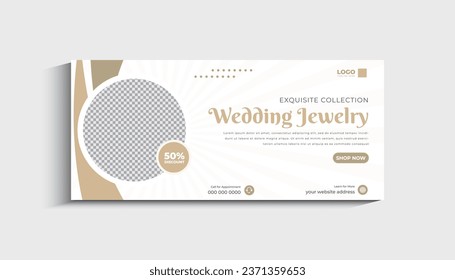 Jewelry Business Cover Banner design Template