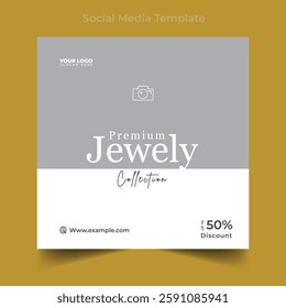 Jewelry Collection Social Media Post design Template
