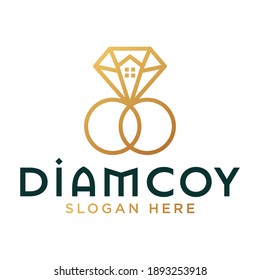 Jewelry company logotype. Jewelry icon