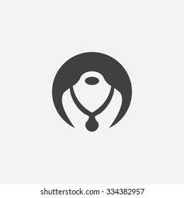 jewelry cut identity template icon design element