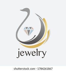 Vector de logotipo sencillo para diamantes de joyas