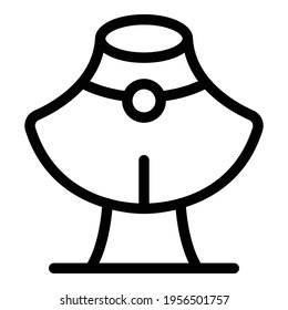 Jewelry dummy pendant icon. Outline Jewelry dummy pendant vector icon for web design isolated on white background