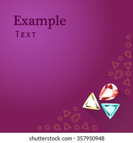 jewelry, flat, vector, banner