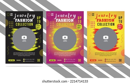 Jewelry Flyer Design, Jewelry Store Flyer Template, Jewelry Poster Design.