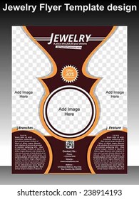 Ilustración vectorial de la plantilla de viajero de joyas 