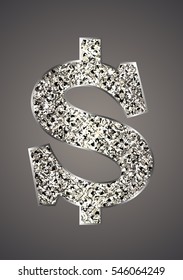 Jewelry in the form of dollars