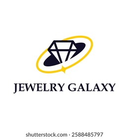 jewelry galaxy flat minimalist logo design