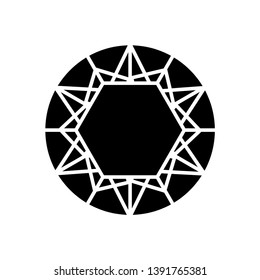 jewelry gem icon vector template