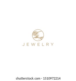 Jewelry golden brand identity product - luxury glamour expensive