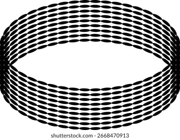 Ícone de joia com pulseiras, pulseira em preto plano sólido e linha de contorno estilo vetor ilustração para moda, beleza, luxo, acessório e e-commerce design