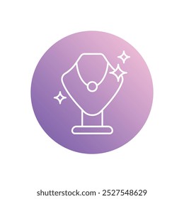 Jewelry icon isolated on a white background. Vector illustration.
