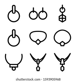 jewelry icon isolated sign symbol vector illustration - Collection of high quality black style vector icons
