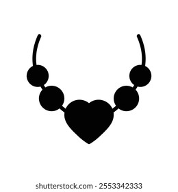 jewelry icon vector jewellery necklace sign 