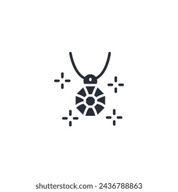 jewelry icon. vector.Editable stroke.linear style sign for use web design,logo.Symbol illustration.