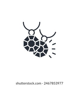 Icono de la joyería. Vector.Trazo editable.signo de estilo lineal para el uso de Diseño web,logo.Ilustración de símbolo.