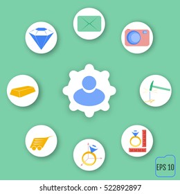 Jewelry infographic. Vector illustration