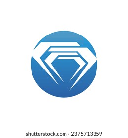 Jewelry Line Art Diamond Logo  Icon and Symbol