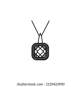 jewelry locket icon in vector. Logotype