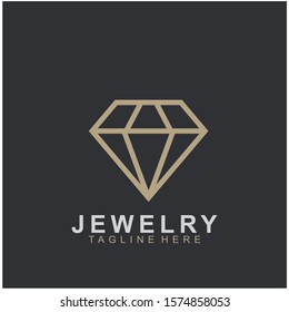 Jewelry logo abstract design with creative design. Diamond icon vector illustration. Eps10