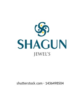 Jewelry logo design element vector template jewelry logo type concept icon 
 