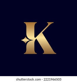 jewelry logo design K LETTER