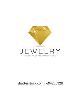 jewelry logo icon vector template with diamond