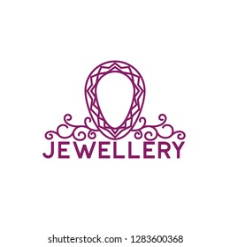 Jewelry Logo On White Background Vector Stock Vector (Royalty Free ...