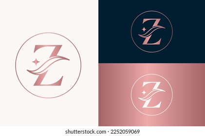 Jewelry Logo royal hotel spa massage cosmetic beauty letter z