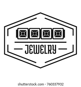 Jewelry logo. Simple illustration of jewelry vector logo for web