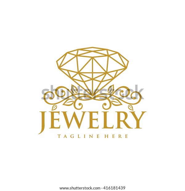 Jewelry Logo Template Stock Vector (Royalty Free) 416181439