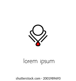 Jewelry logo, jewelry vector design, template design with simple concept for business.