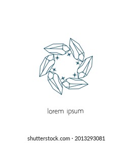 Logotipo de joyería, diseño vectorial de joyería, diseño de plantillas con concepto sencillo para el negocio.