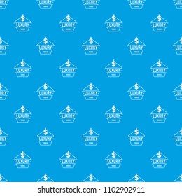 Jewelry luxury pattern vector seamless blue repeat for any use