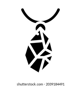 jewelry making glyph icon vector. jewelry making sign. isolated contour symbol black illustration