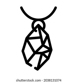 jewelry making line icon vector. jewelry making sign. isolated contour symbol black illustration