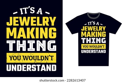 Jewelry Making T Shirt Design Template Vector