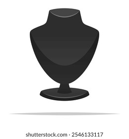 Jewelry mannequin vector isolated illustration