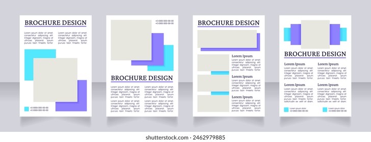 Diseño promocional del diseño del folleto en blanco del mercado de la joyería. Conjunto de Plantillas de póster de Vertical con espacio de copia vacío para texto. Colección de informes corporativos prefabricados. Páginas de papel de folleto editables