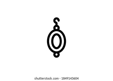 Jewelry Outline Icon - Earring