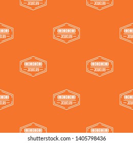 Jewelry pattern vector orange for any web design best