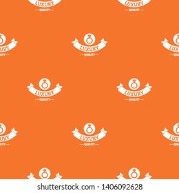 Jewelry quality pattern vector orange for any web design best